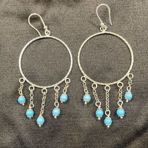 Silver Chandelier Dangle Earrings